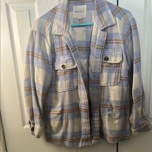 Universal Thread Checkered Button-Up Jacket